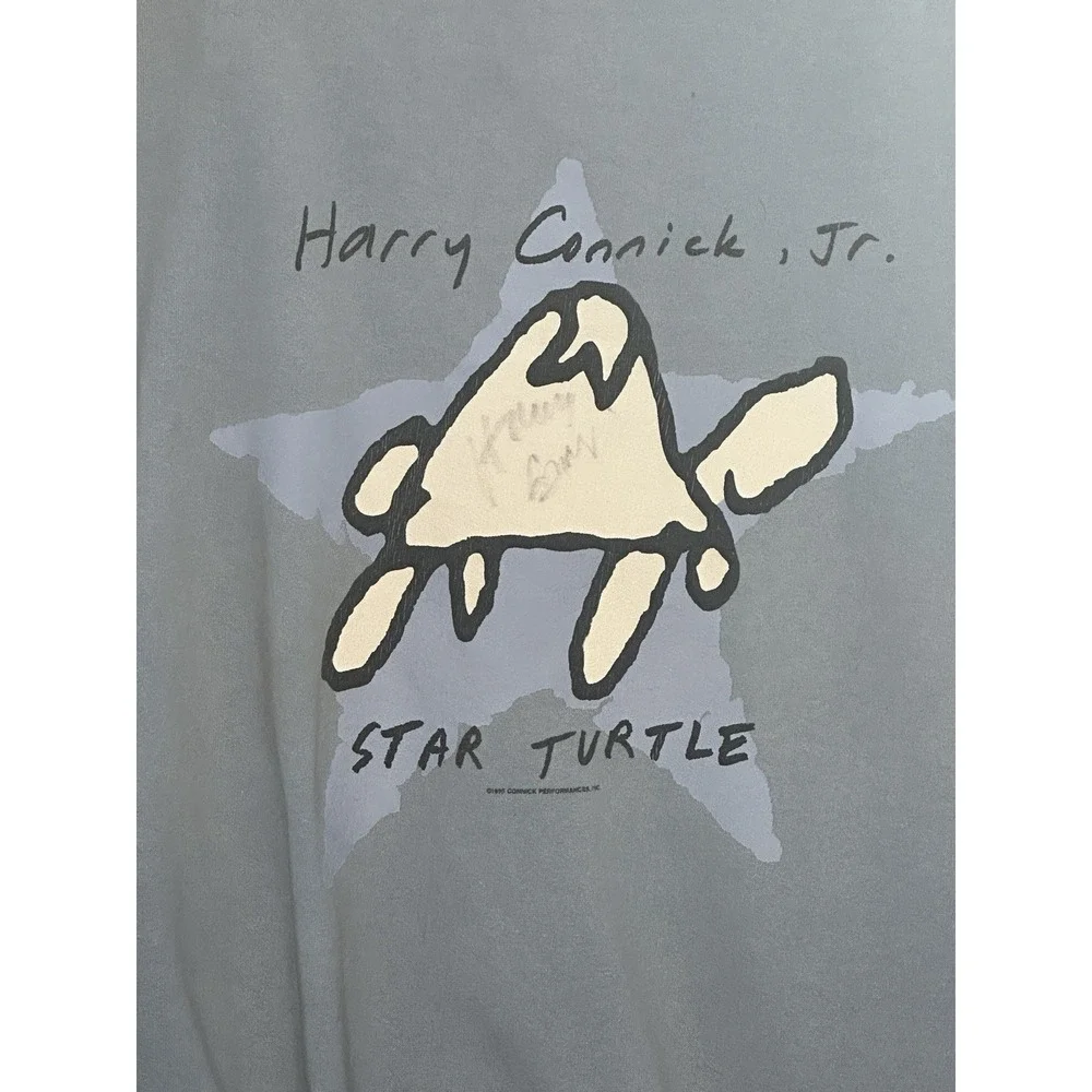 RARE Vintage 1995 Harry Connick Jr. 'Star Turtle' Autographed Sweater‎ | Sz: XL